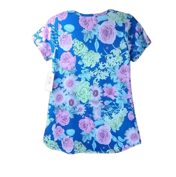 LuLaRoe Classic Floral Tee XS (2 - 4) - Picture 2 of 6
